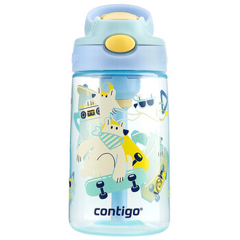 contigo康迪克儿童吸管水杯小发明家排气防喷420ml滑板熊熊HBC-GIZ249VP+ contigo康迪克儿童吸管水杯小发明家排气防喷420ml滑板熊熊HBC-GIZ249VP+