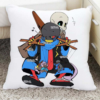 传说之下sans周边抱枕头玩偶公仔手办undertale动漫毛绒玩具小花8353