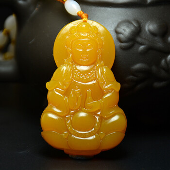 天然黄龙玉佛吊坠弥勒佛公笑佛玉坠挂件男女情侣款图片色观音挂链