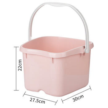 CHAHUA茶花 泡脚桶14.5L洗脚盆大号塑料洗脚盆水桶足浴盆泡脚盆 浅粉色* CHAHUA茶花 泡脚桶14.5L洗脚盆大号塑料洗脚盆水桶足浴盆泡脚盆 浅粉色*