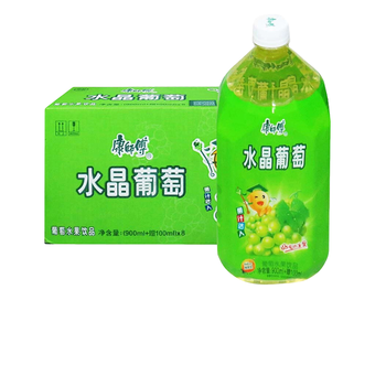 宇航人水晶葡萄汁饮料1l*12瓶整箱果汁饮品水果味1升大瓶装夏季饮品