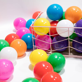 海洋球可啃咬无毒波波球婴儿洗澡球儿童游乐场小彩球幼儿园玩具球03岁