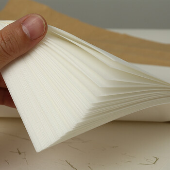 漢墨半生熟纸 六尺50张学生初学者毛笔书法练习纸 文房四宝书画国画半生半熟纸