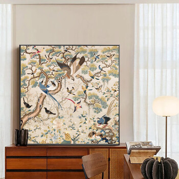 百鸟朝凤挂画价格报价行情- 京东