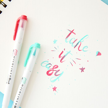 斑马牌(ZEBRA)双头荧光笔 彩虹色手账笔 学生重点划线笔标记笔 Brush柔和色系列 WFT8 棕色 斑马牌(ZEBRA)双头荧光笔 彩虹色手账笔 学生重点划线笔标记笔 Brush柔和色系列 WFT8 棕色