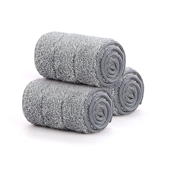 平板拖把替换布铝合金拖把布粘贴式自粘梯形拖地墩布头超厚加长款 长