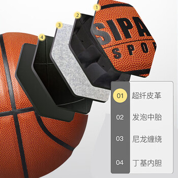 斯帕克（SIPAKING）标准7号篮球初中生专用成人12-18岁篮球赛训练专用PU礼物