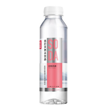 农夫山泉苏打天然水饮品 白桃味 410ml*6瓶装【非原箱】