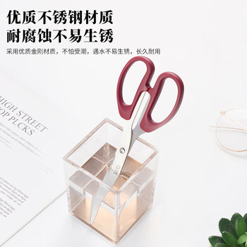 晨光(M&G)文具热门商品210mm办公家用生活剪刀 大号手工剪纸刀 办公用品 红色单把装ASSN2261