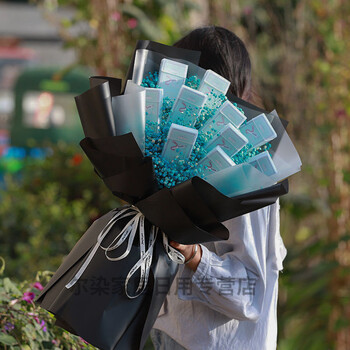 烟花束花束烟送男朋友成品满天星干花永生花生日礼物送爸爸爱人创意