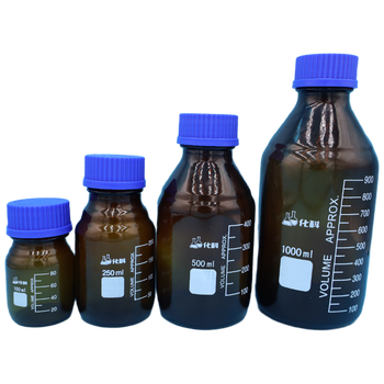 化科 实验室用 螺口蓝盖瓶  蓝盖瓶-透明250ml 