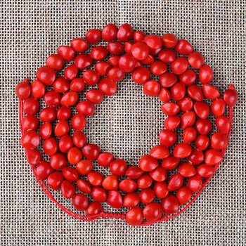 mathderay红豆菩提子手串手链相思豆108颗项链红心佛珠男女 竖孔108颗