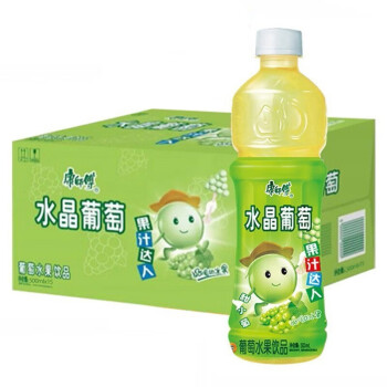 康师傅 水晶葡萄500ml*15瓶/8瓶装果味果汁饮料饮品畅饮装夏季休闲 15