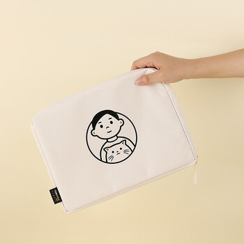 国誉(KOKUYO)Noritake联名包中包iPad收纳包苹果平板电脑收纳包适用11英寸 白色 1个 WSG-BB2X01W