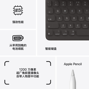 Apple/苹果 iPad(第9代)10.2英寸平板电脑 2021年款(64GB WLAN版/MK2L3CH/A)银色