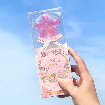 茗仟网红樱花棒棒糖花束高颜值少女心春天花朵糖果礼盒装景区展粉色
