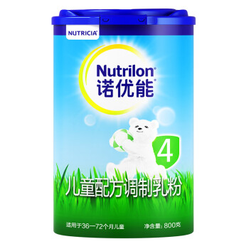 诺优能（Nutrilon）儿童配方调制乳粉全面营养（36—72月龄 4段）800g