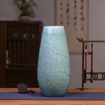 景德镇山水花瓶型号规格- 京东