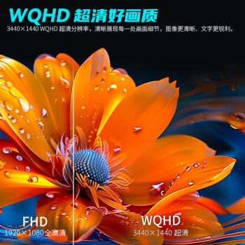 泰坦军团34英寸电竞带鱼屏144Hz高刷WQHD广色域 1500R曲面屏 21:9 旋转升降HDR炒股票电脑准4K显示器C34CHR
