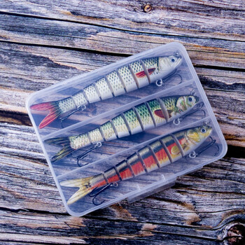 闯缘3条套装多节鱼假饵泥鳅仿真多节拟饵 盒装多节泥鳅仿生 cc55d