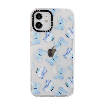 blackpink朴彩英rose同款iphone13蓝色蝴蝶12手机壳适用14promax #1