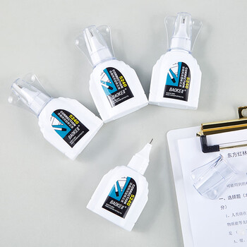 宝克（BAOKE）【热门商品】CF-5240 涂刷两用修正液 不锈钢笔头学生涂改液 18ML/瓶
