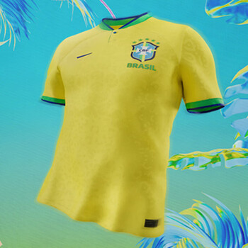 欧陆梵2022卡塔尔巴西主场球衣10号内马尔罗纳尔多球员足球服球迷版