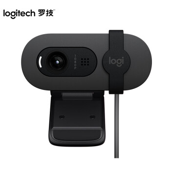 罗技（Logitech）Brio 95 全高清网络摄像头 视频会议直播摄像头 电脑笔记本摄像头 带麦克风 商用版 黑色