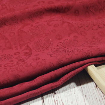 合彩美棉麻布料民族风服装面料薄复古麻料夏季裙子衬衫亚麻提花布料酒