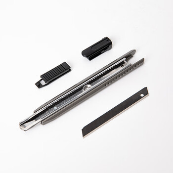 得力(deli)黑刀片美工刀 安全自锁功能裁纸刀 2036S