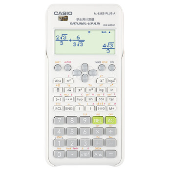 卡西欧（CASIO）热销商品FX-82ES PLUS A-2 函数科学计算器学生考试日常学习慧白 大学高中初中学生适用无存储功能