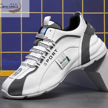 鳄鱼恤男鞋2022秋季休闲包底老爹鞋子男士运动鞋复古鞋男百搭潮鞋小白