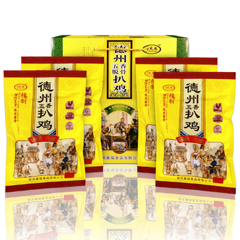 正宗德州扒鸡礼盒四只装大包装卤味鸡肉熟食烧鸡五香脱骨扒鸡山东特产