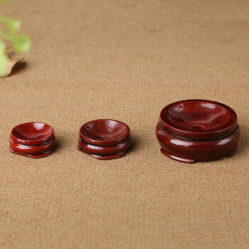 5cm水晶球底座 木质底座 圆球展示架 圆球底座 直径4厘米(1个)