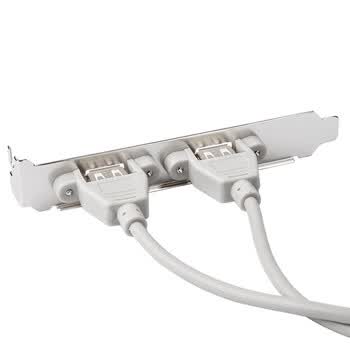 魔羯 MOGE MC8221 主板USB挡板线9针标准2口扩展两个USB2.0接口 2口USB2.0扩展全高4U设计 线长30cm