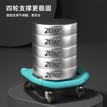 PROIRON腹肌盘 滑盘滑行板健腹轮男女四轮腹部健身器材蓝色腹肌盘+跪垫