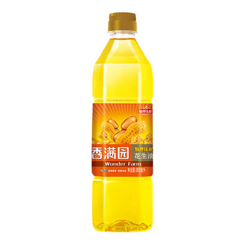 香满园物理压榨花生油900ml