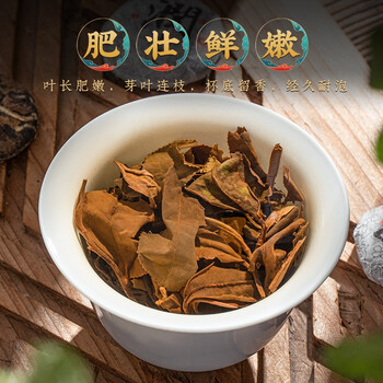福茗源 茶叶 福鼎白茶寿眉 2015年饼干茶罐装200g小茶饼老白茶叶自己喝