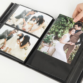 NCL仲林插袋式布艺相册160张6寸/80张7寸混装/小容量影集/家庭相薄照片书 米白 NBPK-KG160-BE