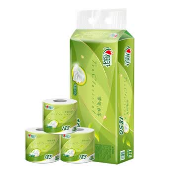 心相印(mind act upon mind)卷纸 茶语丝享4层183克10卷 卫生纸(冲水