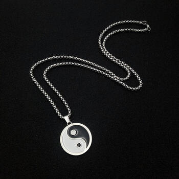 追属吊坠 太极八卦项链男中国风男士个性潮流阴阳八卦网红同款sn7906