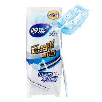 妙洁 顶部清洁组合长款除尘掸  共18片替换头静电除灰尘掸子