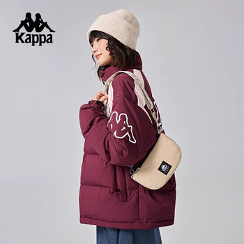 卡帕（Kappa）背靠背单肩包2024新款女复古休闲斜挎包简约包K0E88BD70
