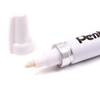 派通(Pentel)油漆笔3.9mm粗字圆头 汽车补漆划痕修复 油性记号笔 X100W-M 白色 派通(Pentel)油漆笔3.9mm粗字圆头 汽车补漆划痕修复 油性记号笔 X100W-M 白色