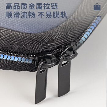 得力(deli)63755 加厚大容量商务拉链袋公文包 文件包事务包办公手提包会议包资料收纳包电脑包 蓝色 1个装