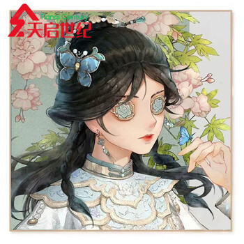 油彩画/F5 梵高向日葵数字油画DIY手工填色装饰画简约现代风格丙烯彩绘