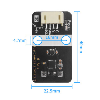 凯元达 mpu6050六轴陀螺仪传感器模块ph2.0接口适用arduino支持mixly编程六轴陀螺仪模块