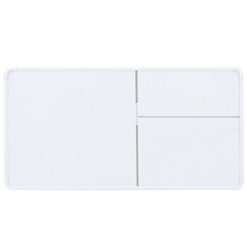 得力(deli)8907 学生办公桌面收纳盒 多功能带抽屉创意笔筒化妆盒多隔收纳桌面储物盒 白色 单个装