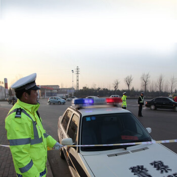 坚冠 高亮加厚安全隔离警示线 约100米 交通工程警告分割带警戒线 盘式警示带可反复使用