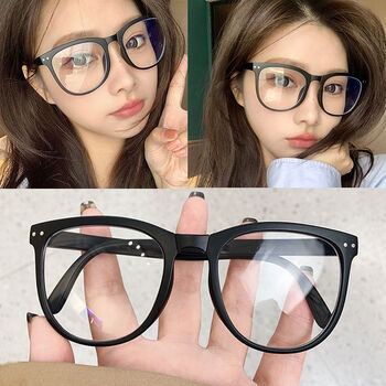 趣仕达新品折叠墨镜可折叠黑框眼镜女有度数ins高颜值眼镜框素颜神器